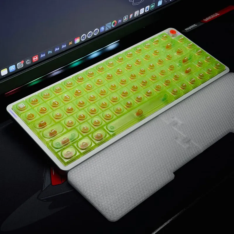 Transparent Low Axis Keycap Small Full Set Cross Low Axis Mx Keyboard Wooting/Nupy Customized G915x Mechanical Keyboard Keycap