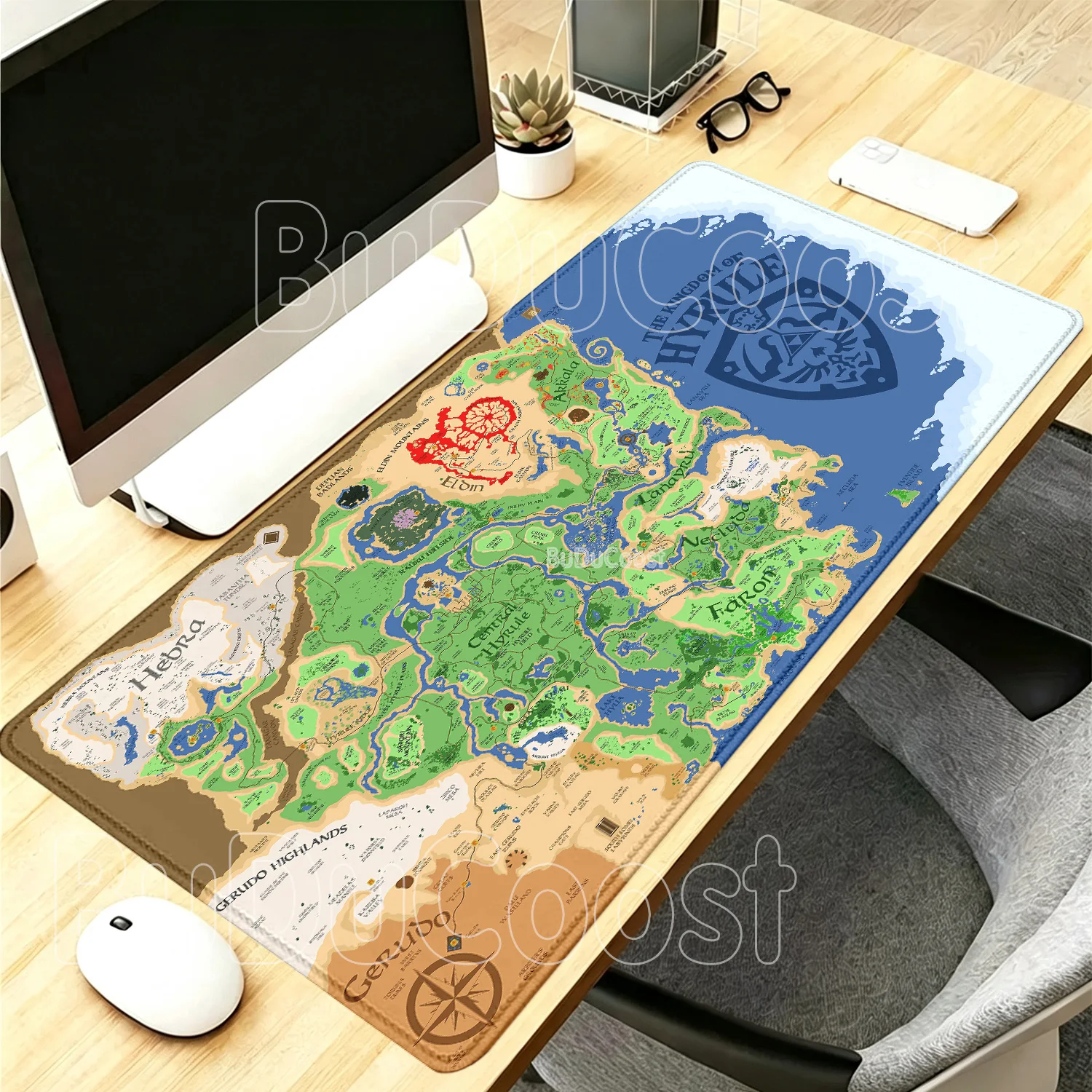 Zelda Desk Setup - Map Zeldas of Legends XXL HD
