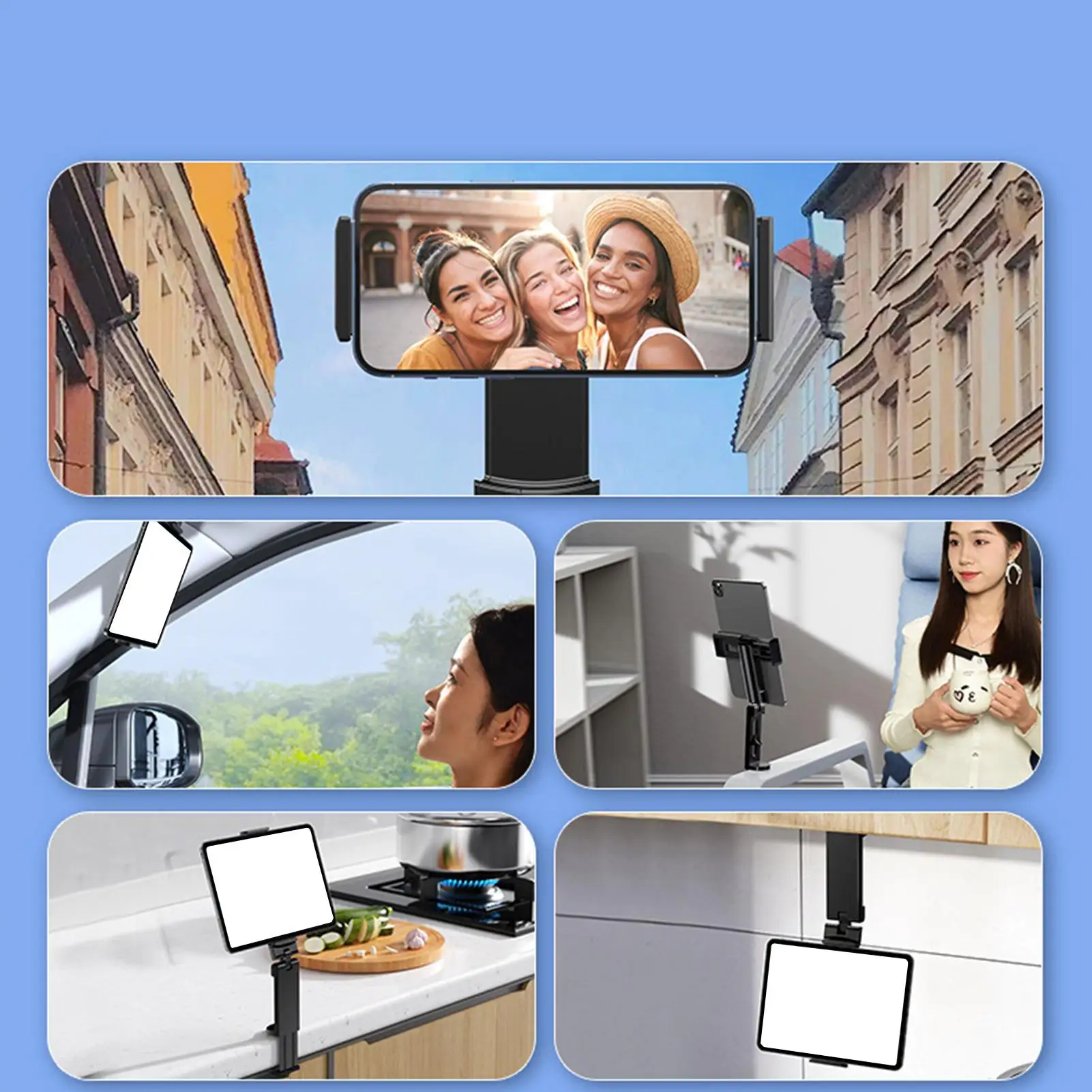 

Держатель для телефона в самолете, портативная складная подставка для планшета, уличная подставка для планшета для отпуска в самолете, круизный багаж, офисная работа, бизнес