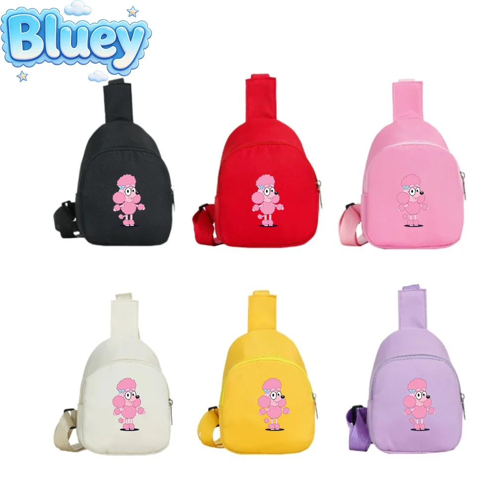 Mochila Infantil Para Aventura Infantil Bluey 2026 Bolsa De Peito Nylon Leve Para Brincadeiras Ao Ar Livre