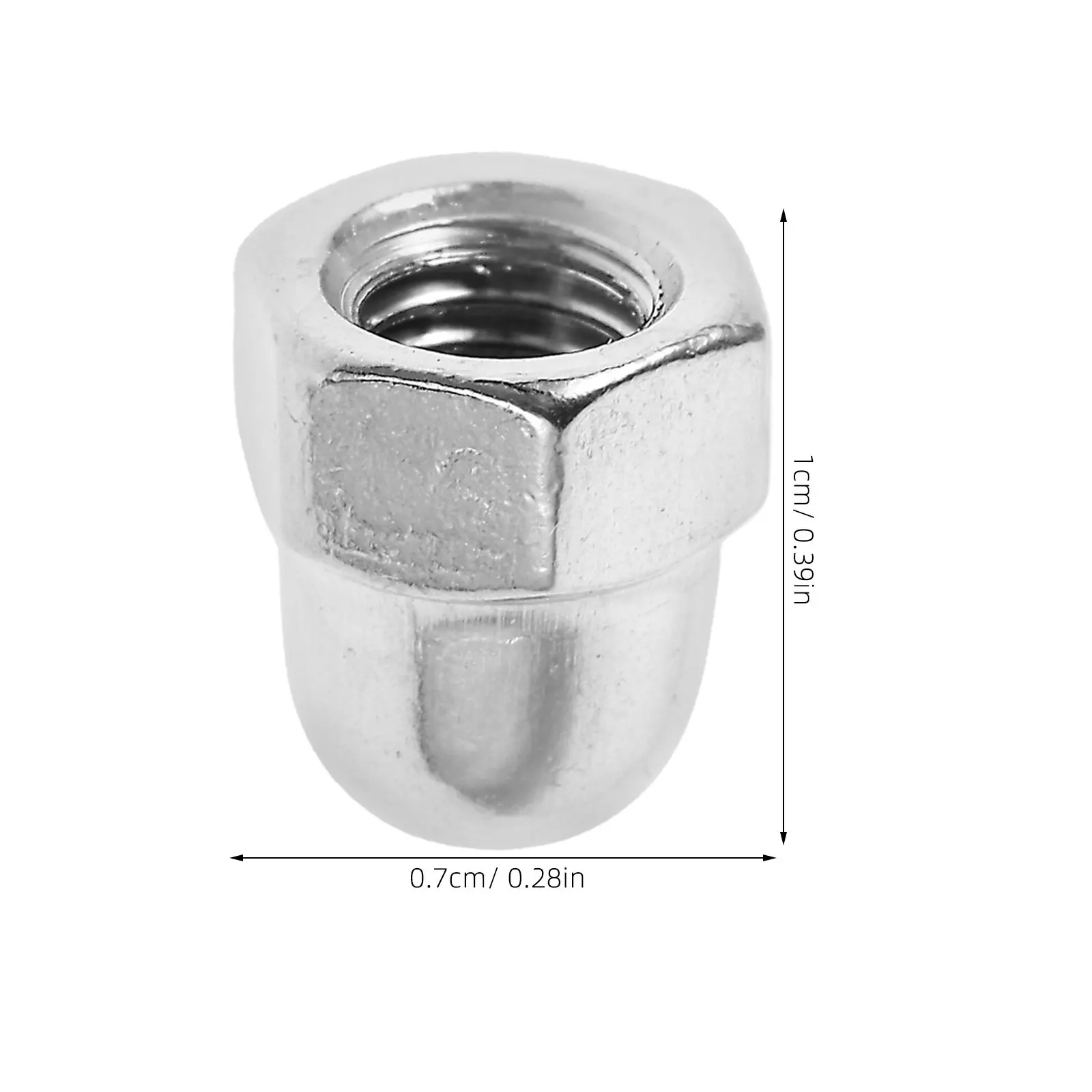 20Pcs Stainless Steel Dome Nut Covers Round Ball Head Bolt Screw Caps for Indoor Outdoor Use Protective Decorative Metal