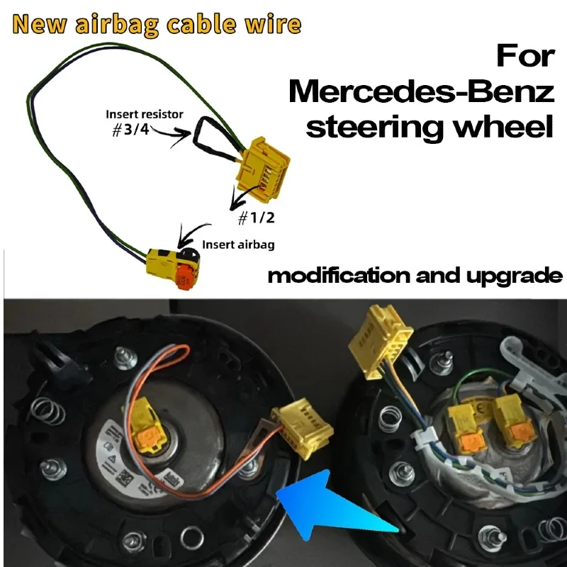 Alt zum neuen Lenkrad-Adapter-Transfer, passend für Mercedes W205 W223 W222 W213 W177 C/E/A/S/B/G/V 809, Decoder Cls Glc Gle Gls – Detail 10