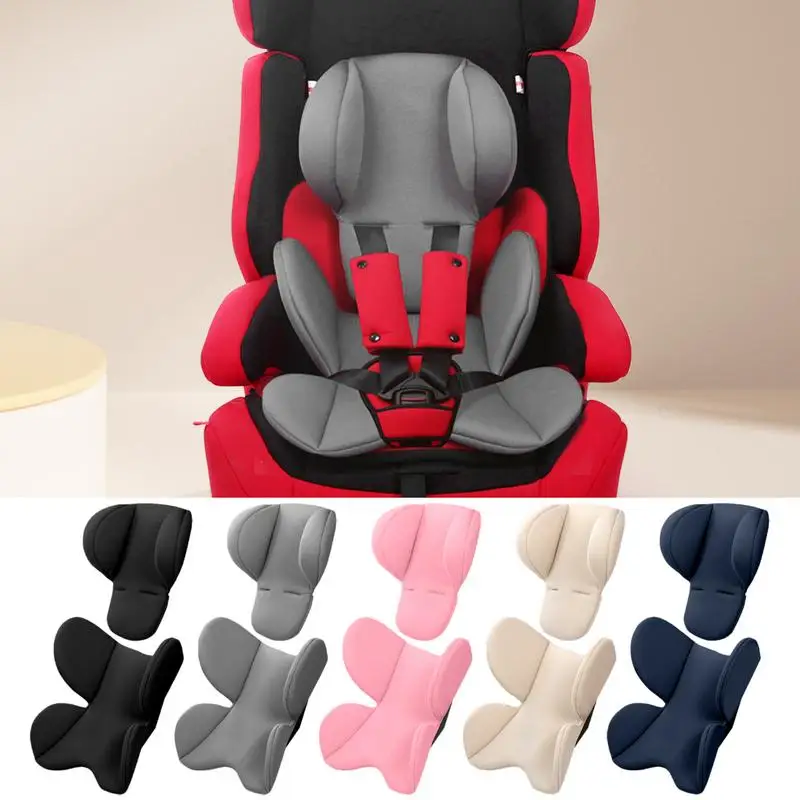 Infant Car Seat Insert Head Body Support Pillow Pram Thermal Mattress Mesh Breathable Liner Mat Neck Safety Inner Cushion