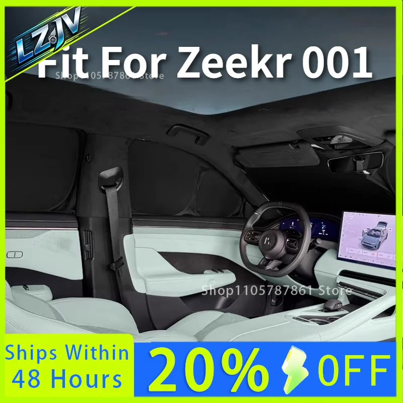 LZJV  Fit For Zeekr 001 2021-2026 Car Specialized Car Window Sun Shade Privacy Curtain Sun Visor Interior Camping