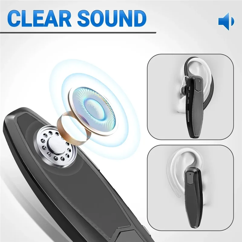 Excellent-For Baofeng Walkie Talkie Wireless Bluetooth PTT Headset For Baofeng Walkie Talkie Headset Hands-Free K Plug Earpiece