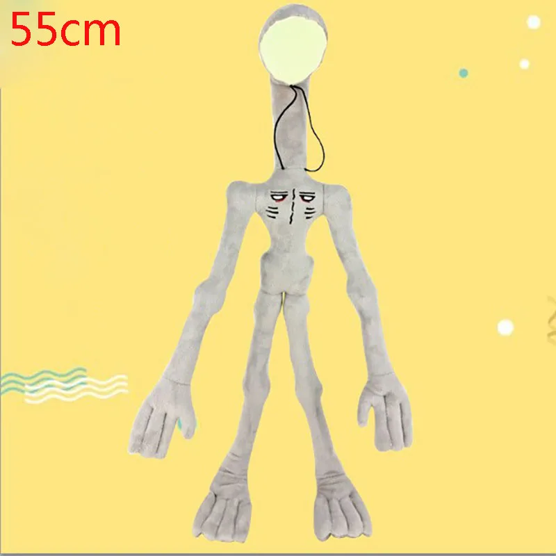 Cabeça de sirene dobrável de 55cm, brinquedos de pelúcia