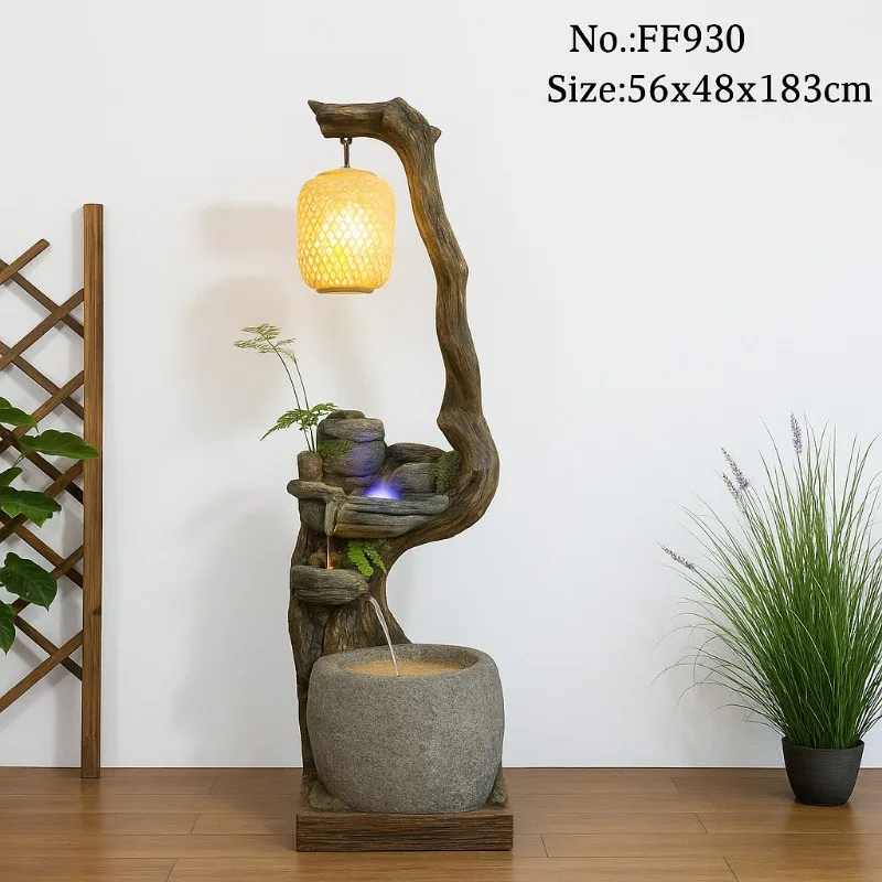 Modern Zen flowing water ornament, flowing water recyclable water, new Chinese rockery waterscape ornament