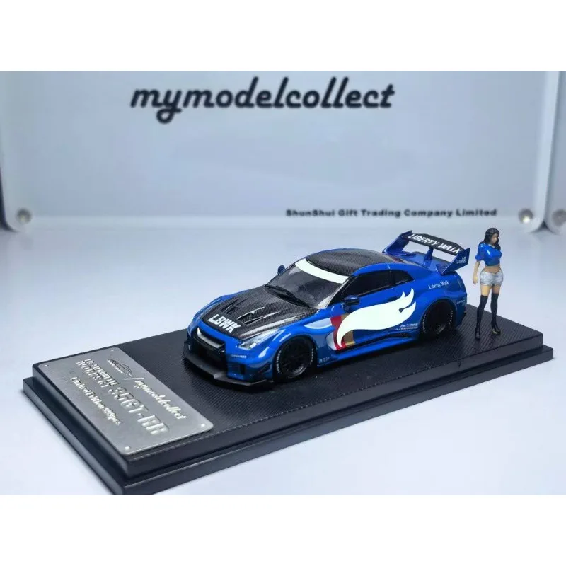 Model Collection 1:64 GT-R R35 LB Modified Die-Cast Simulation Alloy Car Model - A Boys' Gift Toy Collection Decoration Item.