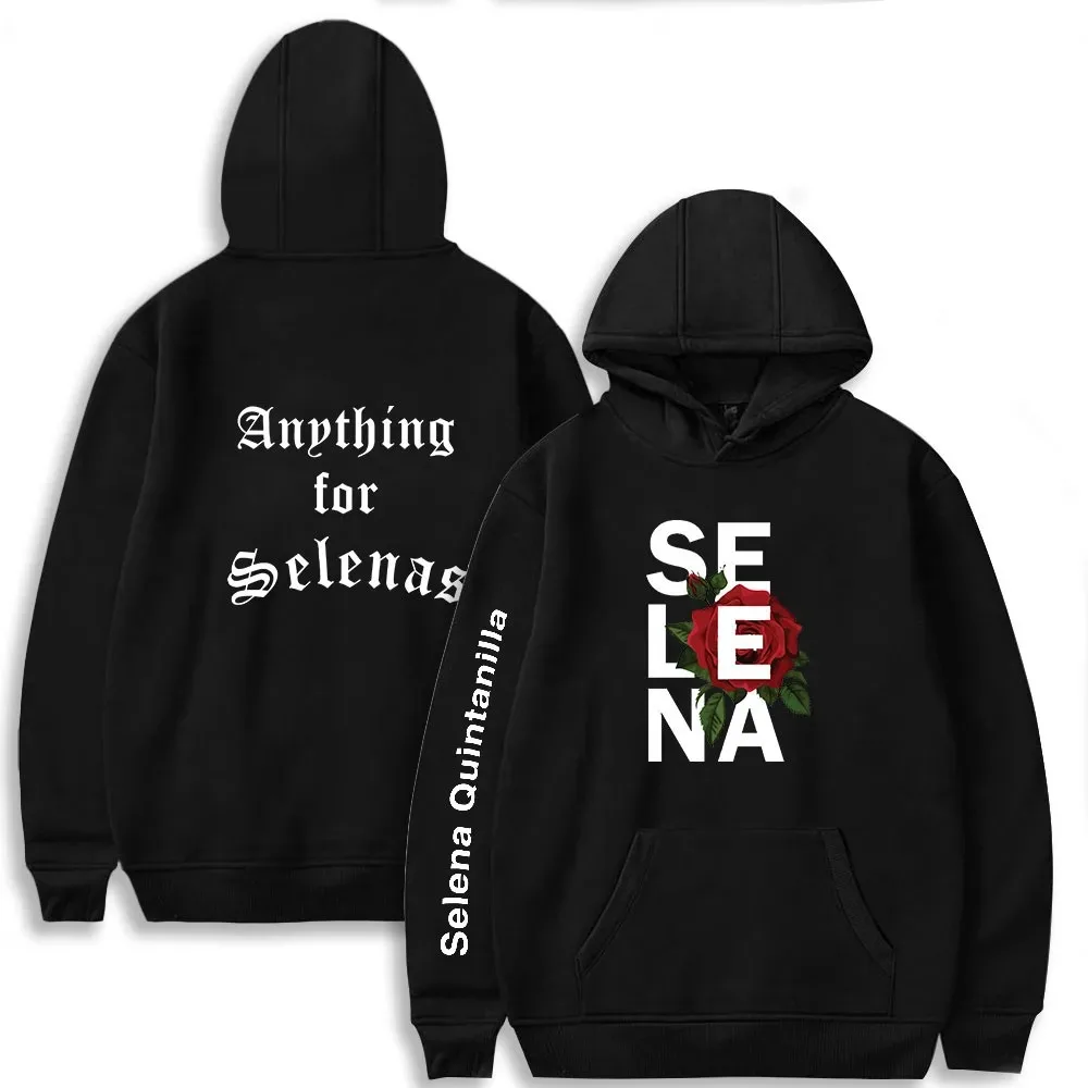 Selena Quintanilla Rose Hoodie com estampa gótica para homens e mulheres, moletom Y2K, streetwear, Harajuku, pulôver Hip Hop,