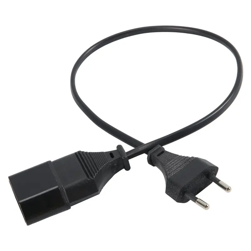 ABSS-European 2Prong Male To Female Power Extension Cord, VDE Certificated Copper Cable