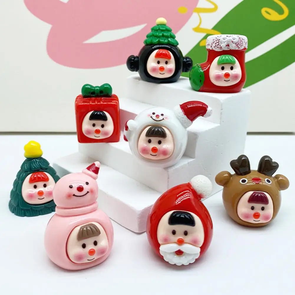 Front Wall Ornaments for Festive Touch Christmas Ornaments for Indoor Outdoor Use Handmade Festive Resin Sister for Car