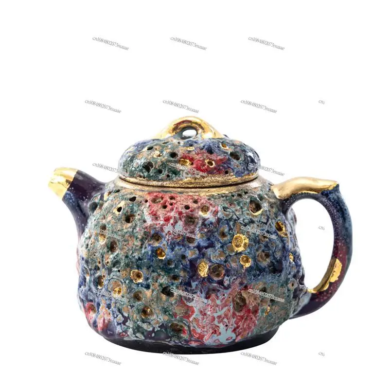 

Shino Ware Tea Pot Wood-fired Coarse Pottery Single Pot Ceramic Retro Tea Brewing Japanese-style Household