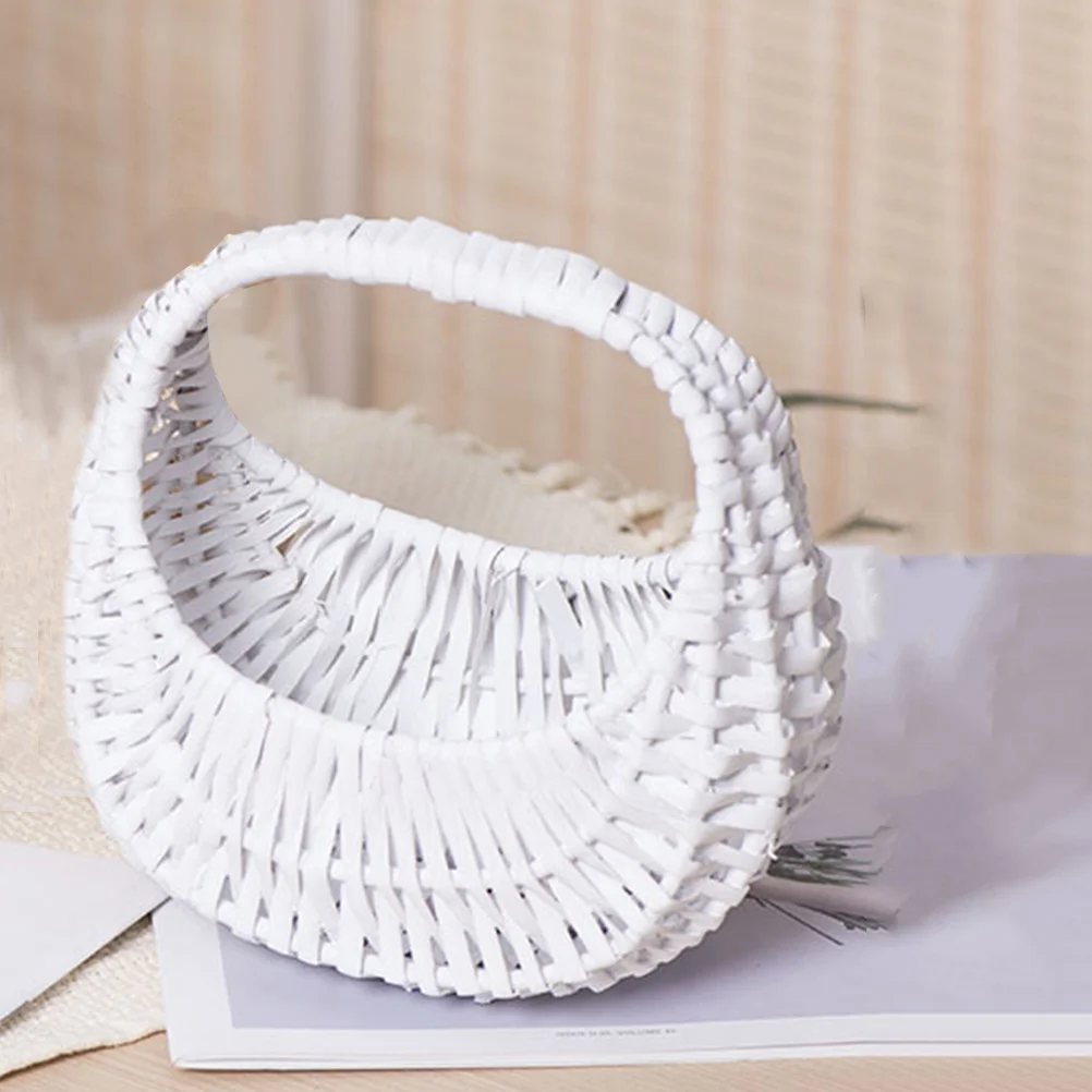 Mir à fleurs portable fait à la main, paniers romantiques, pique-nique de mariage, WUNICEF