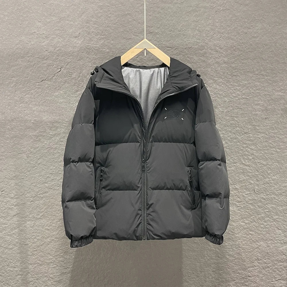 

G-Home Men's Winter Faion Embroidered mat Hooded Puffer Jaet High-End ort Du down Thi Outerwear