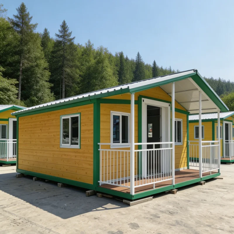 Folding Home Modular Prefab House Foldable Portable Guest Room Eco Friendly Steel Frame Pre-Insulated Expandable Backyard