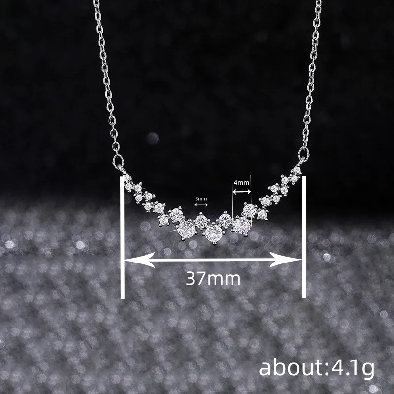 Huitan Modern Women\'s Necklace Elegant Accessories Party Daily Wear Versatile Jewelry Dazzling Cubic Zirconia Hot Sale Necklaces