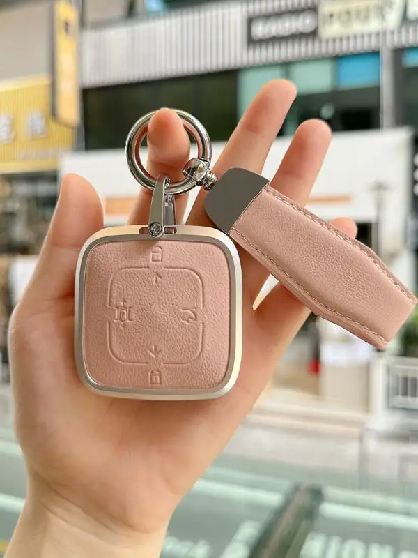 

Suitable For ZEEKR X Various Styles Aluminium Alloy+ Leather Car Remote Key Case Cover Beautiful And Atmospheric