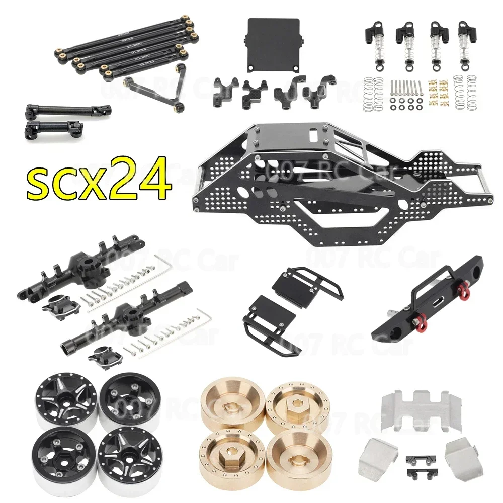 CatRC Axial SCX24 90081 C10 Gladiator  Shell Axle Housing Front Bumper Chassis Armor Shock Absorber Bracket Wheel Counter Weight