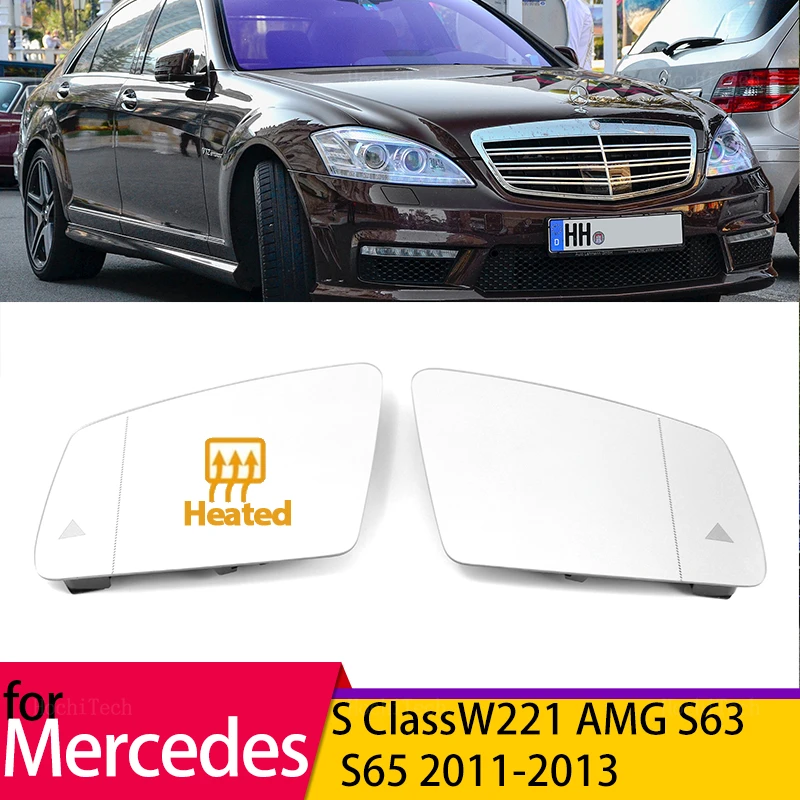 

Side Door wing mirror glass Heating replacement for Mercedes-Benz S Class W221 S350 S400 S450 S500 S550 S560 S600 AMG S63 11-13