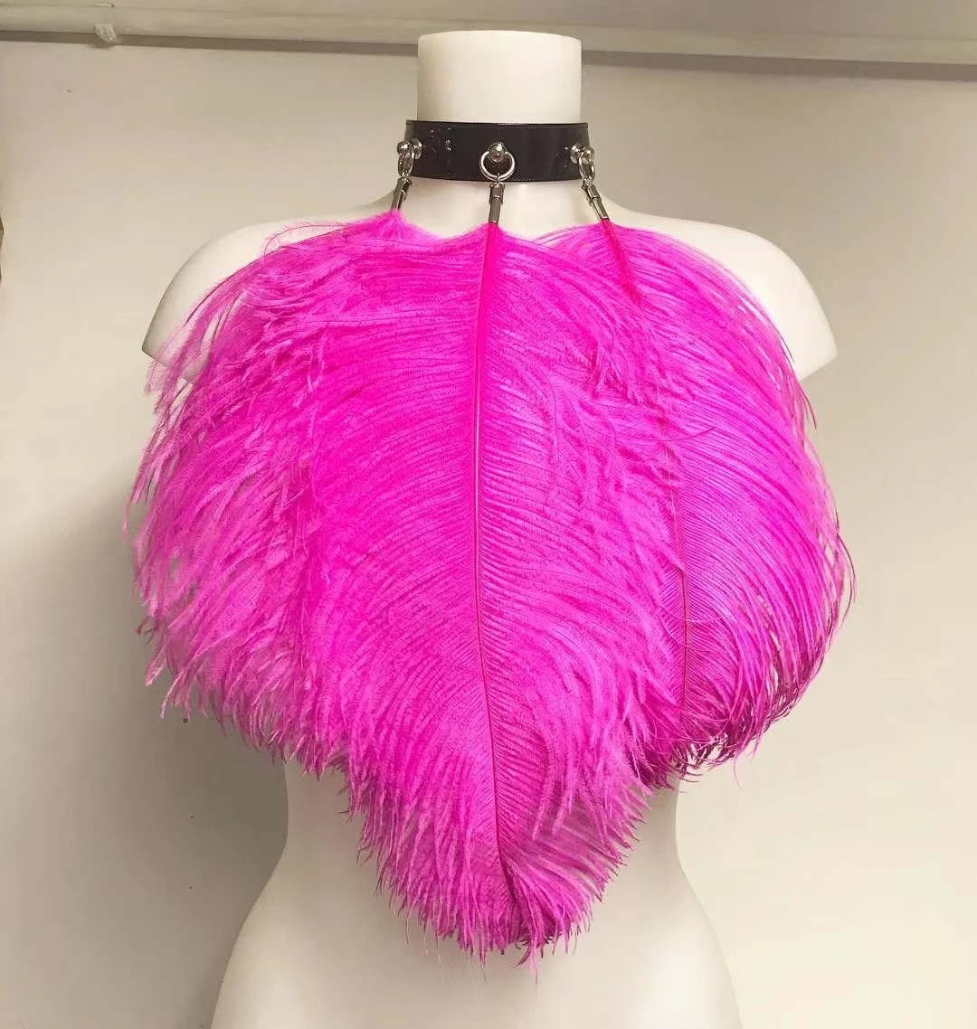 Hochwertige Straußenfedern, 10 Stück, Dekorfedern für Hochzeit, Party, Tischdekoration, farbig, Karneval, Plumas, 50–70 cm lang