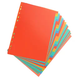 Carpeta de papel de hojas sueltas de 31 hojas, cuadernos de viaje, 2970x2250x060cm, divisores de suministros para