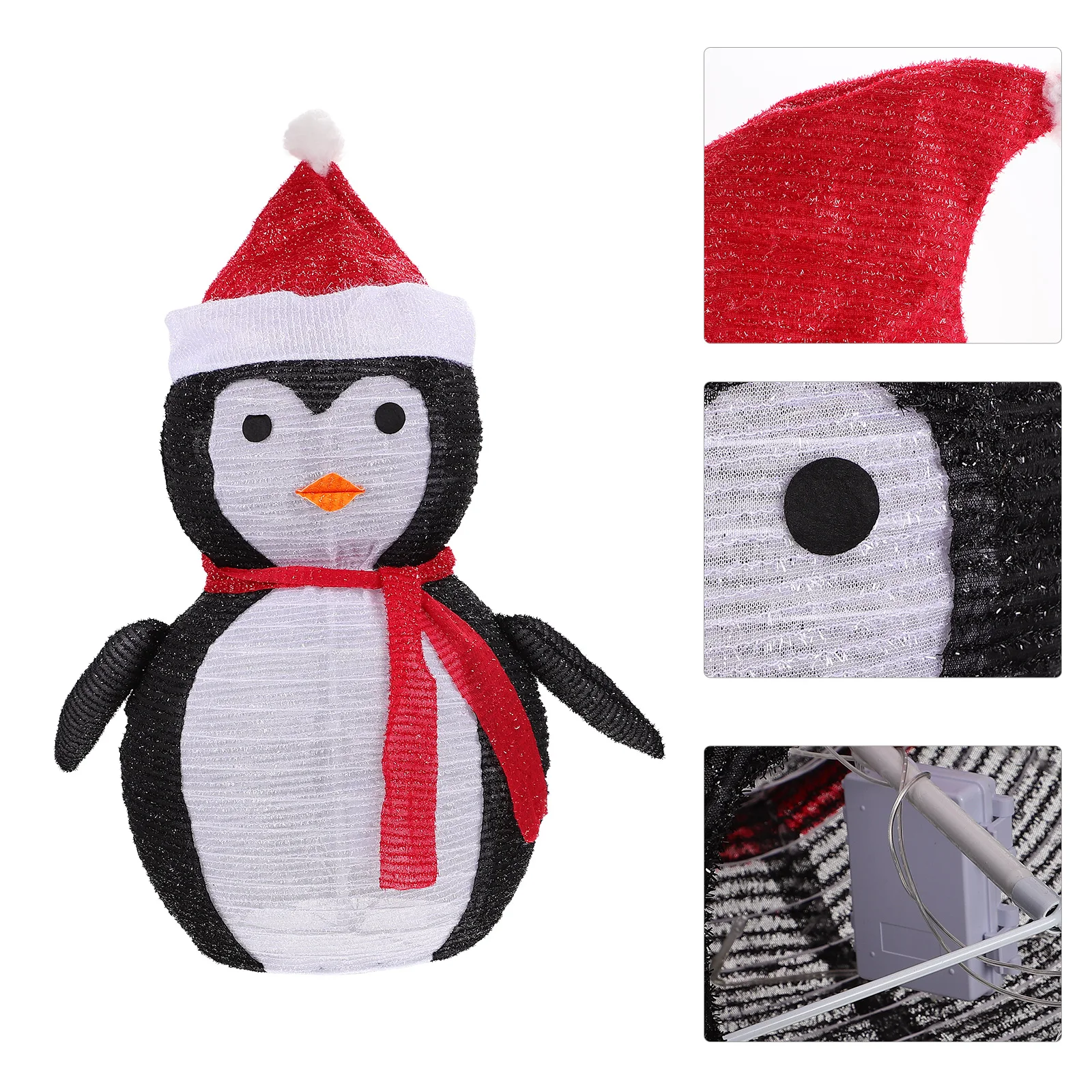 

Christmas Penguin Decoration Premium Material Luminous Xmas nament for Home Party Festival DIY Decorations Retain Shape Color