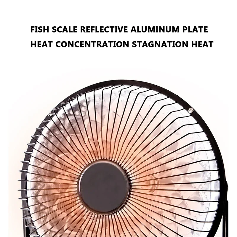 

Household 220V Mini Solar Electric Heater Portable Desktop Fan Heater Quartz Tube Heating Fan Office Winter Heater