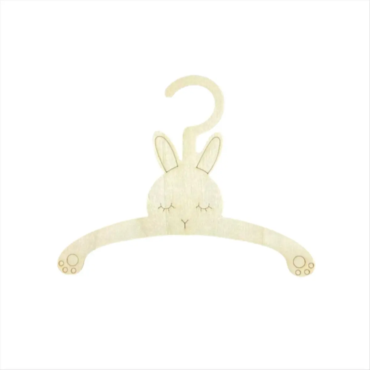 ABNQ 20PCS Gantungan Baju Kayu Lucu Rak Gantung Dinding Penyimpanan Pakaian Bayi Organizer Kayu Tempat Pajangan G