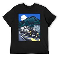 Initial D Takumi Fujiwara Hachiroku Downhill Attack! AE86 Trueno T-Shirt topping customs mens t shirt graphic