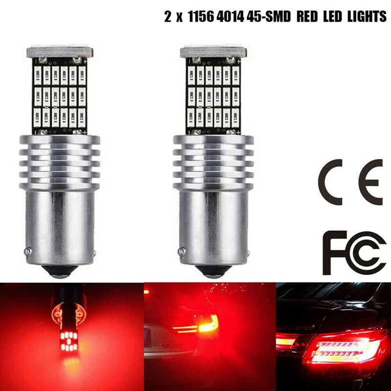 2 pezzi cromato specchietto retrovisore laterale copertura a righe Trim per Honda CR-V CRV 2017-2019 e 2X1156 rosso 7506 P21W lampadine a LED