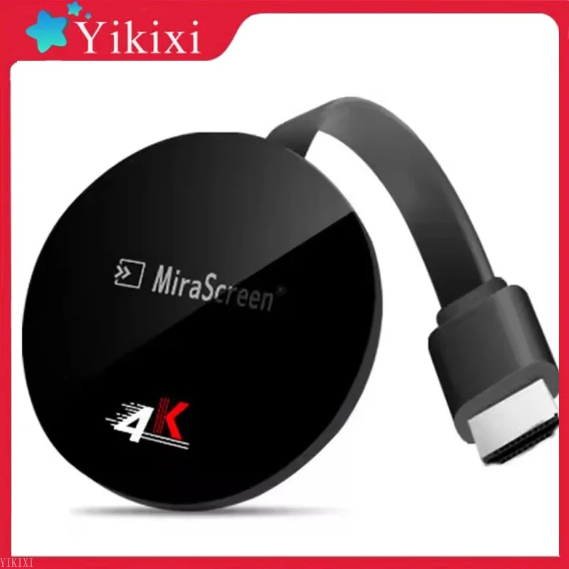 

G7 Plus TV Stick 2.4G/5G 4K Wireless WiFi Mirroring Cable Adapter Receiver Display Dongle for iPhone Xiaomi Huawei Android Phone