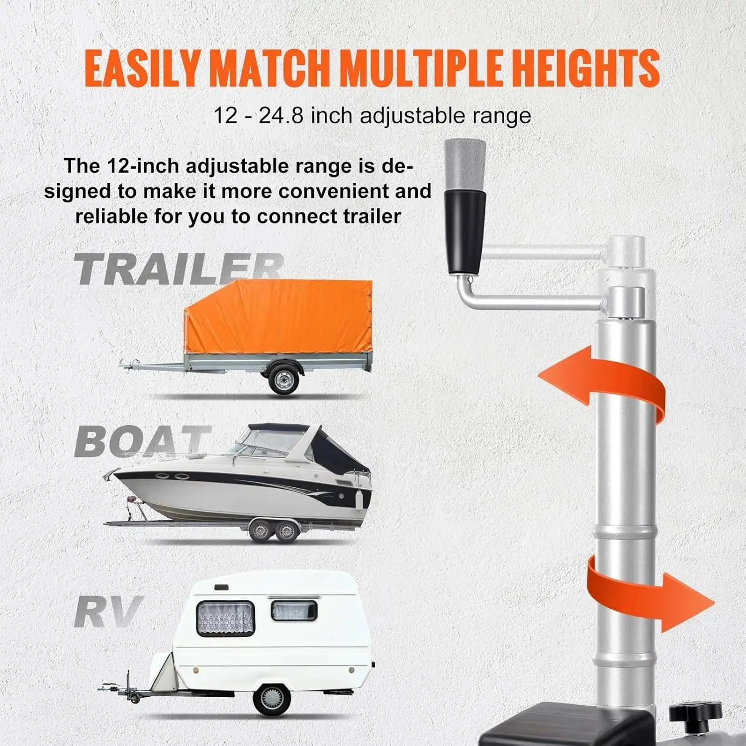 Electric 12V/350W Trailer Dolly Max Load 5000Lbs Motorized Trailer Mover Power Jack for Maneuvering Boat Car Jacks Product
