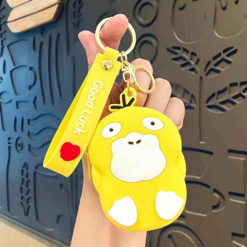 Anime Pokémon Pikachu Squirtle Eevee Psyduck Charmander Bulbasaur Coin Purse Cute Bag Key Chain Pendant Coin Purse Gift - view 3
