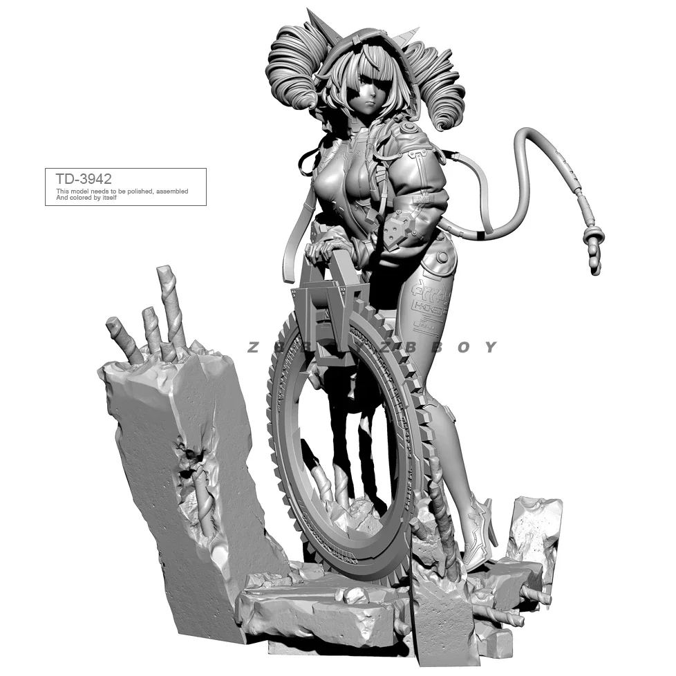 Analyste de modèles en résine bricolage figure incolore et TD-3942 auto-assemblé