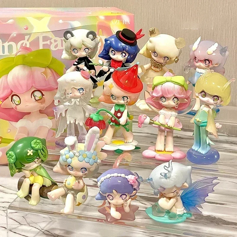 Figuras de acción de caja ciega de la serie Azura Spring Fantasy, modelo bonito de muñecas, caja misteriosa, adorno de escritorio, regalos para niños