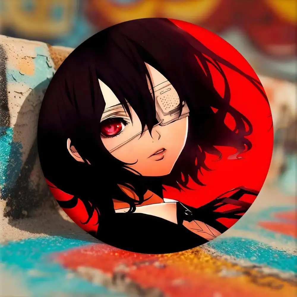 كارتون آخر أنيمي مانغا شارات مستديرة الكرتون بروش الملابس حقيبة الظهر الملحقات Lapelnd Laserh