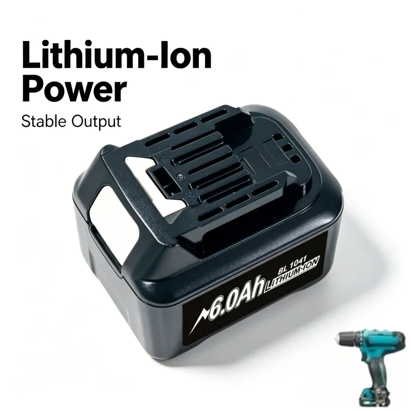 12V 6.0Ah Battery for Makita BL1040B 1015 1020B CXT, Li-ion Replacement, 4.0Ah Option with Overcharge &Short-Circuit Protection