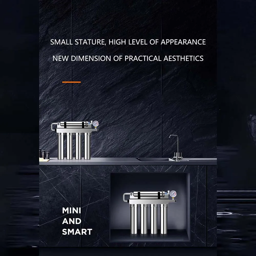 Пятиступенчатый ультрафильтрационный очиститель воды, кухонный фильтр для прямой питьевой воды, фильтр из нержавеющей стали Agua