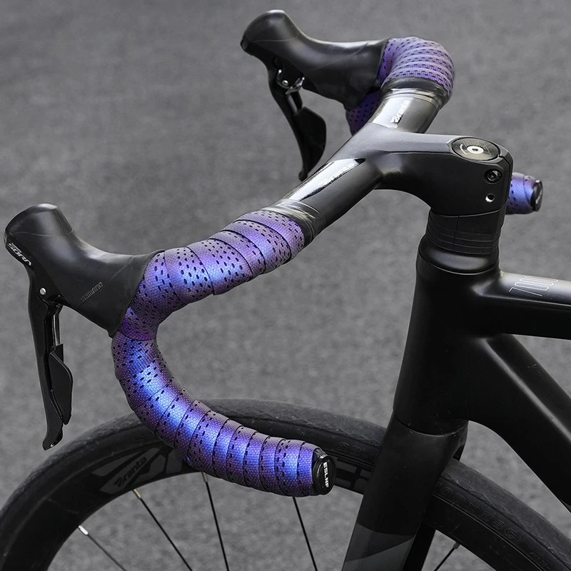 AliExpress NONE Gradient Purple Road Bike Bend Handle Strap Bicycle Handlebar Tape Breathable Anti Slip Waterproof EVA Shock Absorber Bike Tape