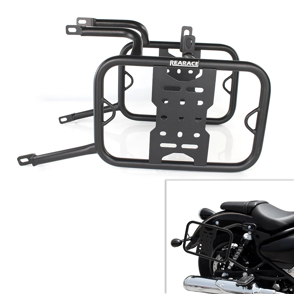 

Pannier Racks Side Carrier For Royal Enfield Super Meteor 650 Motorcycle Side Saddle Bag Support Guard Bars Mounting Brackets