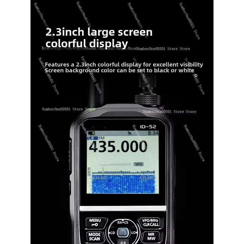 ID-52E Handheld Intercom D-STAR Digital Flagship Handset Bluetooth Recording GPS