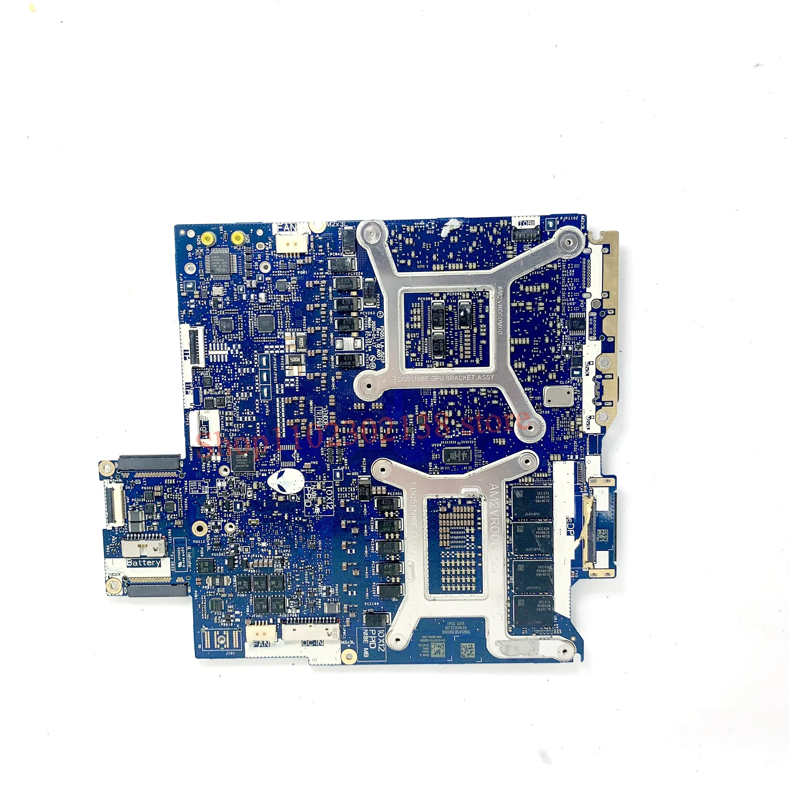 CN-0TW7T5 TW7T5 For DELL M17 R3 Laptop Motherboard FDQ51 LA-J521P W/ SRH8T i9-10980HK CPU N18E-G3R-A1 RTX2080 100% Tested