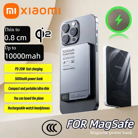 Xiaomi 50000mAh Magnetico Wireless PowerBank Display Digitale PD22.5W Caricatore Veloce Batteria Esterna Per Magsafe Per iPhone Samsung