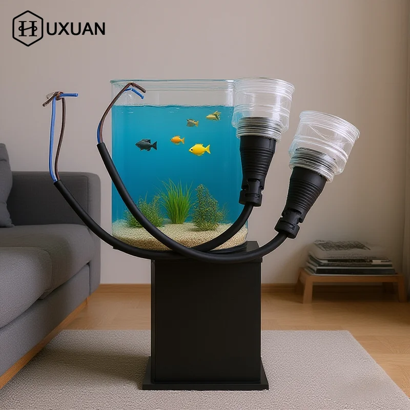 

1pcs Aquarium Lamp Base Waterproof Soft Rubber Fish Tank Lighting Wire Holder For T8 For Aquarium