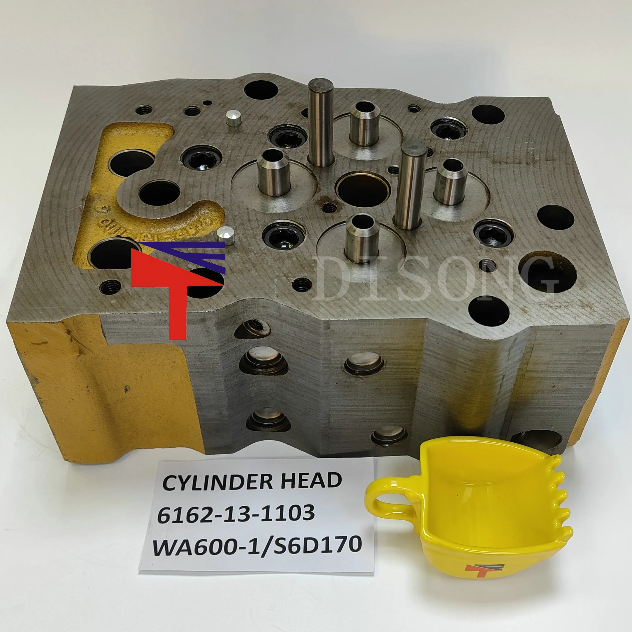 Machinery engine Cylinder Head 6162-13-1100  6162-13-1102 6162-13-1103 for WHEELLOADER WA600-1 engine S6D170 Engine spare parts