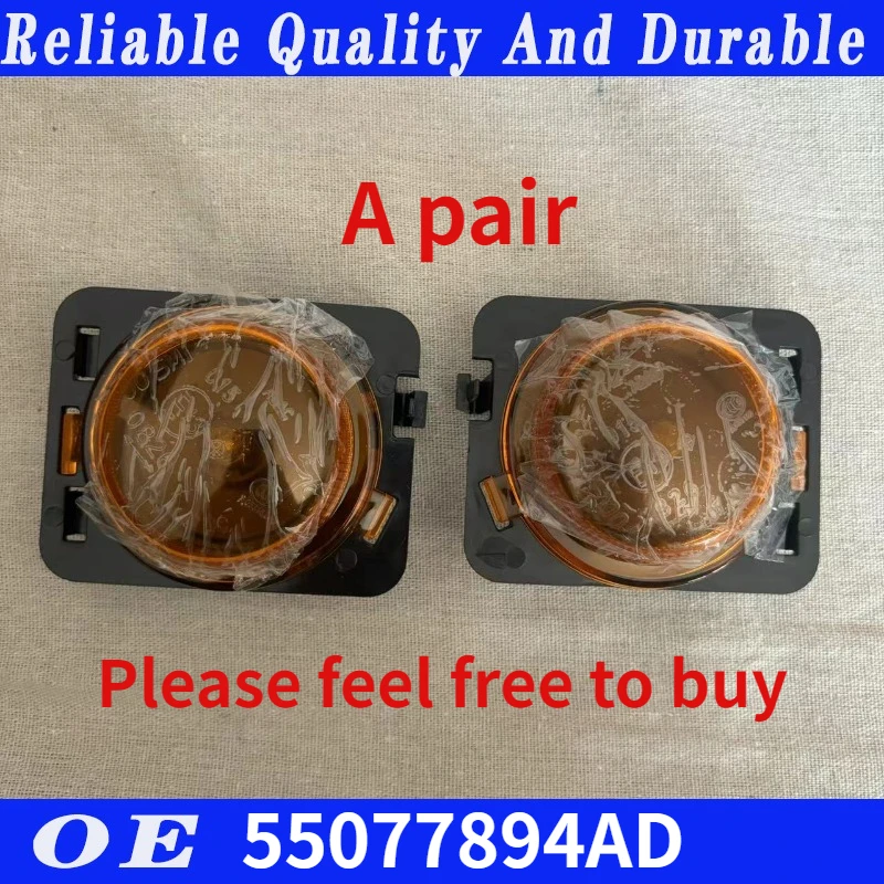 

High quality A pair FOR 07-19 JEEP WRANGLER SIDE REPEATER LAMP LIGHT 55077894AD 55077895AAD car accessories