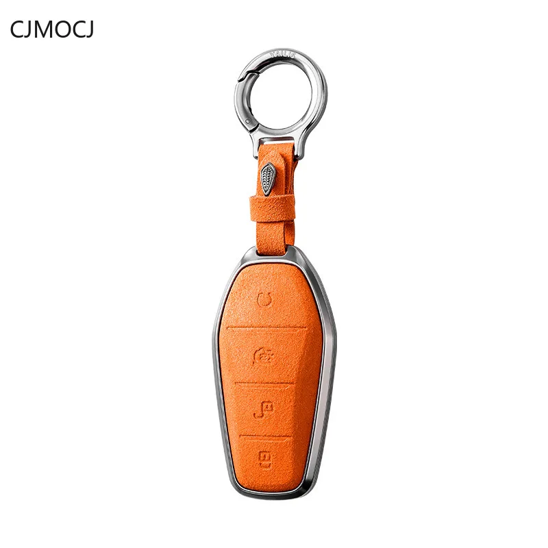 For BYD Han Seagull Dolphin Song Pro Tang EV Qin Plus Yuan Key Case Cover, Aluminum Alloy Car Key Fob Shell, BYD Accessories