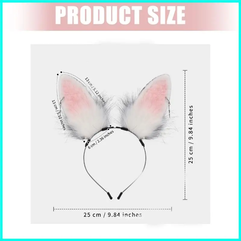 Coelhos orelhas headbands orelhas coelho peludo bandana festa halloween baile cosplay traje acessórios para o cabelo