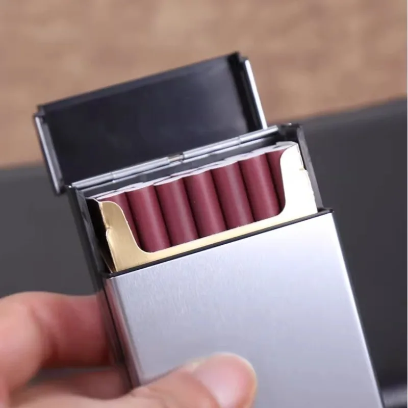 Automatic Pop-up Cigarette Box Soft Pack Protective Shell Thick Cigarette for Men and Women Extended Thin Cigarette Clip