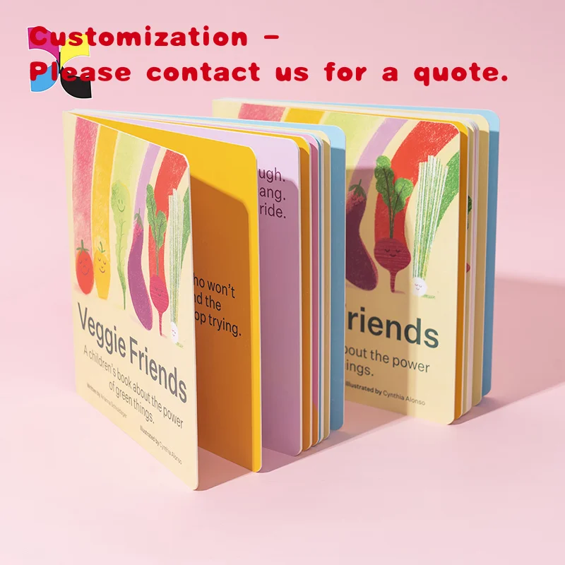 custom.Children Books Printing First English Board Book Educational Early Learning Books Kids
